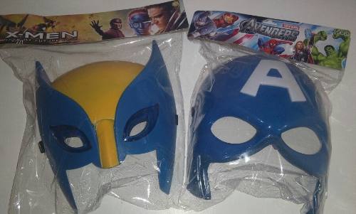 Máscara Super Héroes Con Luz Wolverin Y Capitán América