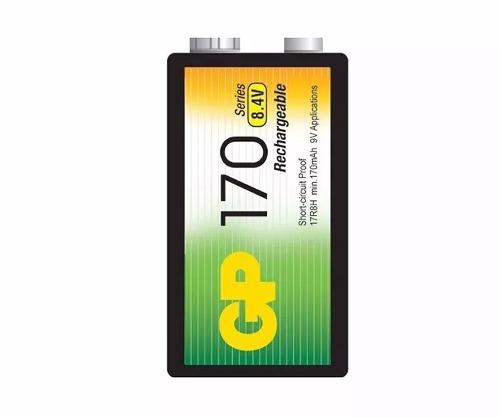 Pila Bateria Recargable Gp 9v 170mah 1100