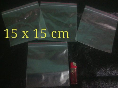 Bolsa Plástica Con Cierre Hermetico 15 X 15 Cm