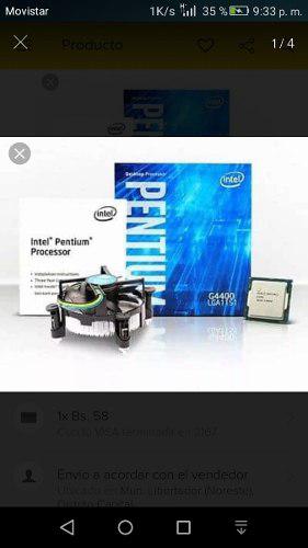 Procesador Intel Dual Core G4400 3.3ghz Socket 1151 3mb Cach