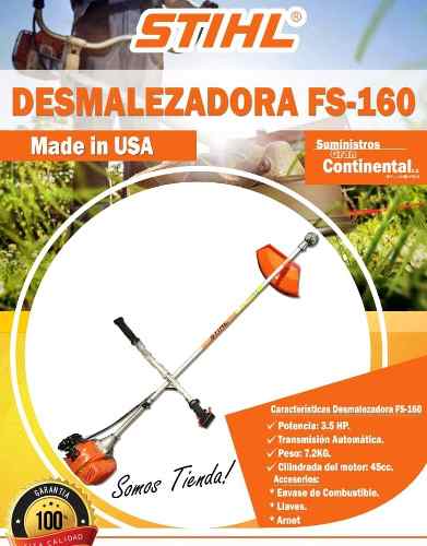 Desmalezadora Stihl Fs160 (modelo Nuevo) Tienda! bs.s