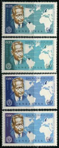Estampillas Venezuela : Dag Hammarskjöld