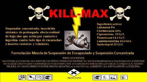 Killmax Veneno Insecticida Chiripas Cucarachas Insectos