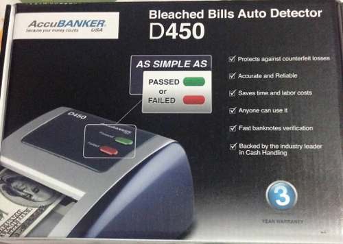Maquina Detector Probar Billetes Falso Modelo D450