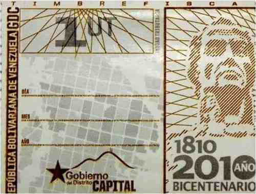 Timbres Fiscales 1 Ut Distrito Capital Para Tramites Tsu