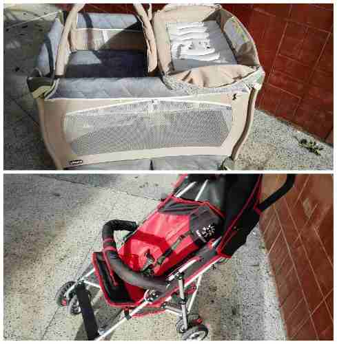 Corral Chicco Lullaby Xl + Coche Paragua Usados