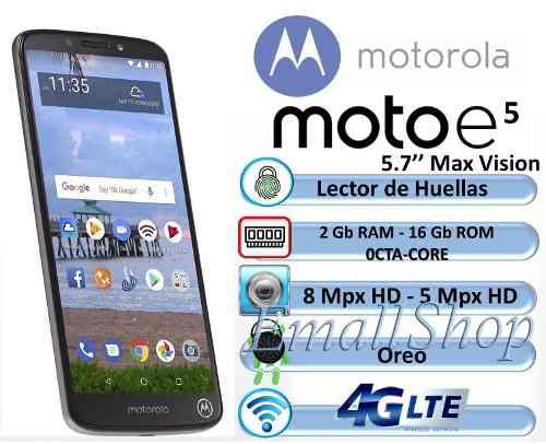 Moto E5 Pantalla 5.7 Android 8 16gb 2gb Ram En 120
