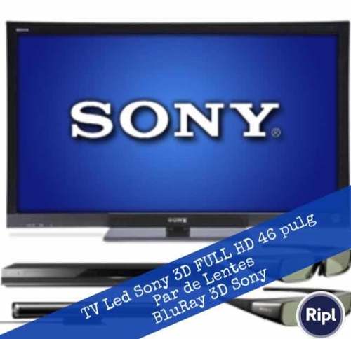 Televisor Led Sony 3d Full Hd 46 Pulgadas Y Lentes 3d Sony