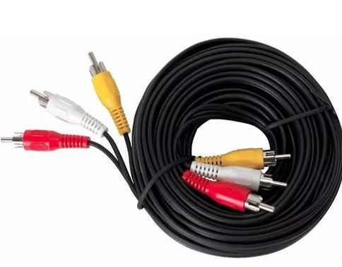 Cable Rca Video Audio Reproductor Sonido Plug3.5mm 3 Metros