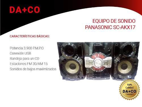 Equipo De Sonido Panasonic Sc-akx17