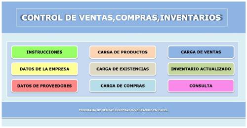 Plantilla En Excel Control De Inventarios