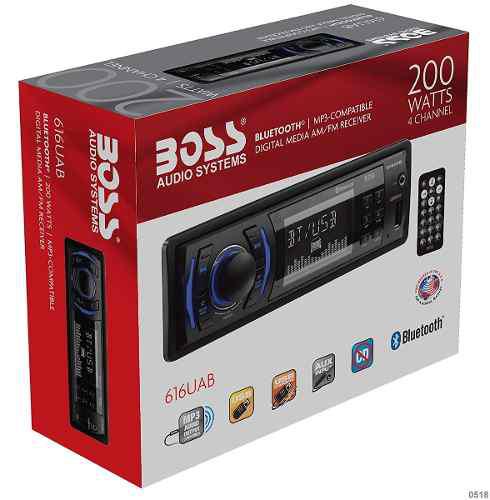 Reproductor Boss 616uab Bluetooth Mp3 Am/pm 200w