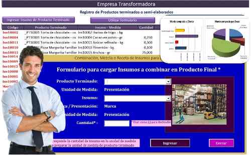 Sistema Administrativo Inventarios Manufacturera Excel Video