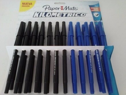 Boligrafos Kilometrico Paper Mate Azul Y Negro Blister 24