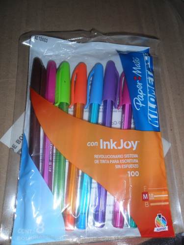 Boligrafos Paper Mate Kilometrico Con Ink Joy 8 Colores