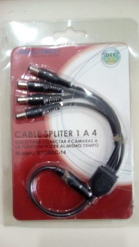 Cable Spliter Para Vídeo Cámaras De Seguridad