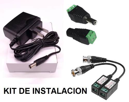 Fuente Video Balun Plug Conector 12v 1 Amp Camara Seguridad