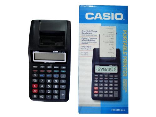 Calculadora Casio Hr 8tm Negra Original Nueva Con Cargador