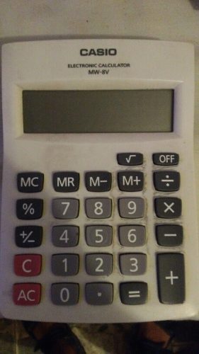 Calculadora Casio Mw-8v Para Repuesto