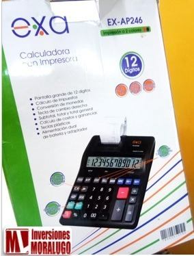 Calculadora Con Impresora Marca Exa 12 Digitos