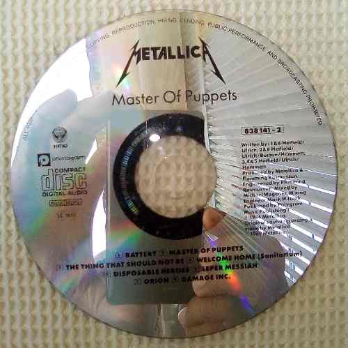 Metallica Master Of Puppets - Cd De Audio - Made In Usa