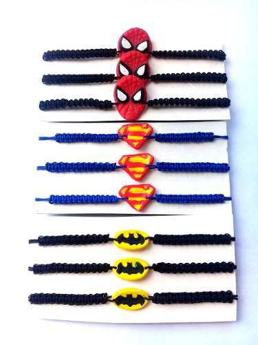 Pulseras Super Heroes Para Niños