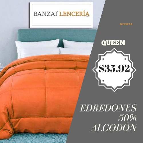 Edredon Queen 50% Algodon Nuevos Oferta