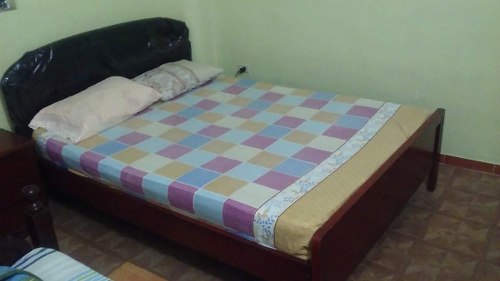 Juego De Cuarto En Madera + Peinadora + Mesa De Noche 120