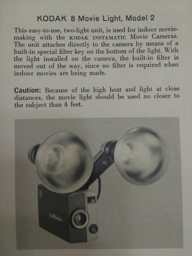 Lampara Kodak 8 Movie Light Para Filmadora Antigua