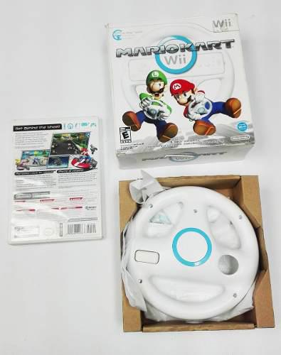 Mario Kart + Volante Para Nintendo Wii Completo 100% Ok
