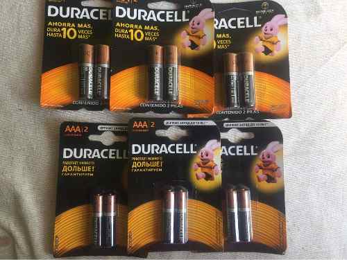 Pilas Duracell Aa Y Aaa Blister 2 Unidades Vence  Y 