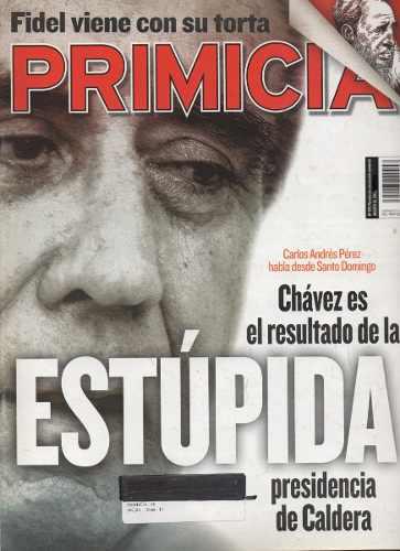 Revista Primicia No 190. Entrevista A Carlos Andrés Pérez