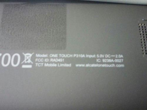 Tablet Alcatel P310a One Touch
