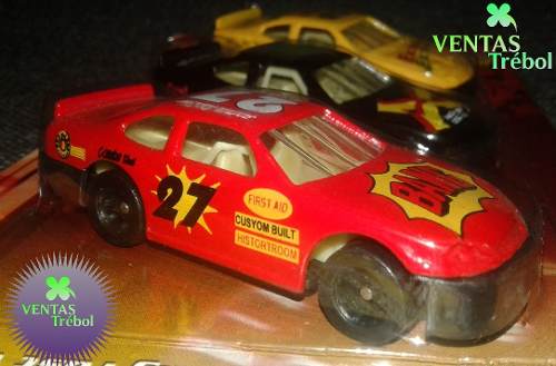 Cars Carritos Tipo Hotwheels De Metal Coleccion Racing 3x1