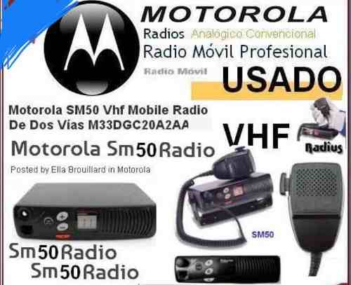 Radio Transmisor Motorola Modelo Sm Watts Vhf