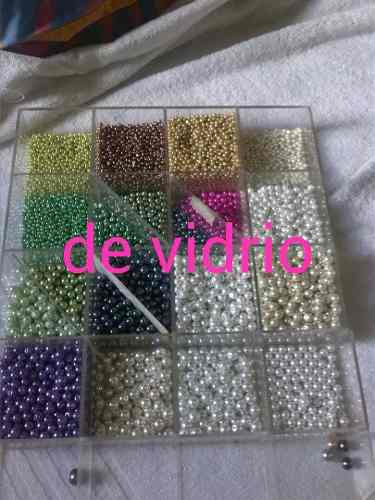 Perlas De Vidrio 6-mm Por Docena
