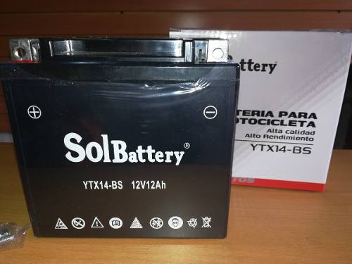 Batería Solbattery Ytx14-b5 Para: Klr 650