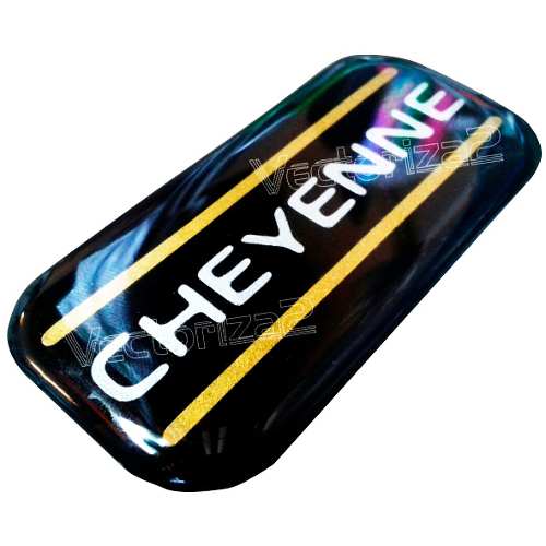 Cheyenne Silverado Emblema Adhesivo Extrafuerte Par