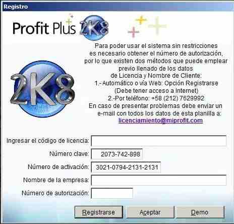 Generador De Licencias Profit 2k8