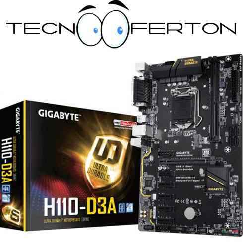 Tarjeta Madre Gigabyte H110 D3a Mineria Criptomonedas Nueva