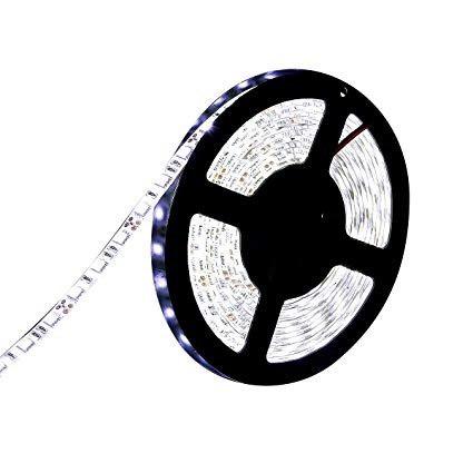 Cinta Led 5050-60 Rollo De 5 Metros Blanco Frio Polar 12v