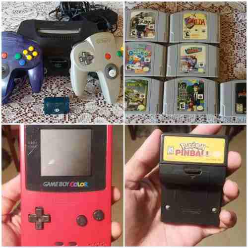 Nintendo 64 +gameboy Color Y Juegos Leaaa Descripcion