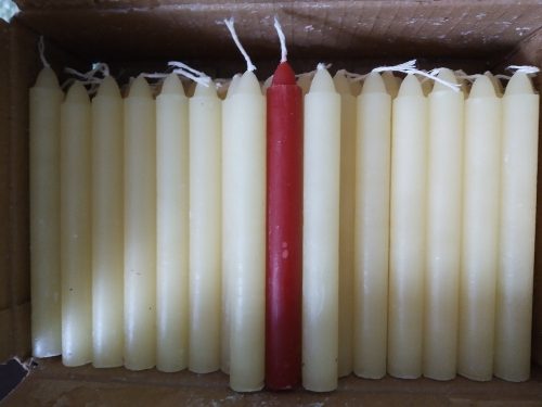 Velas Blancas O De Color, Grandes 14 Cm Por Caja O Detal