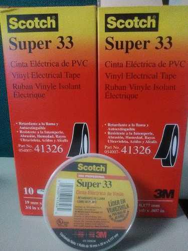 Teipe 33 Eléctrico Profesional Scotch 3m Super 33