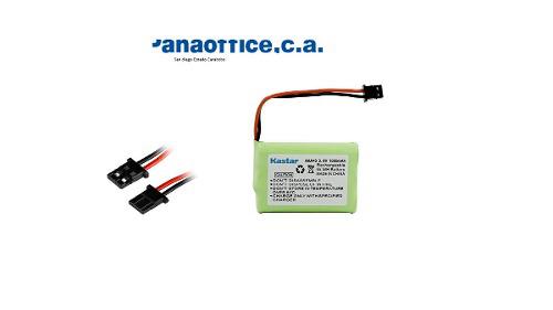 Bateria Telefono Inalambrico 3.6v 1000mah 2 Cables