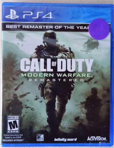 Call Of Duty Modern Warfare Juego Físico Ps4