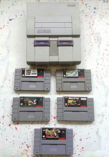 Consola Y Juegos De Super Nintendo