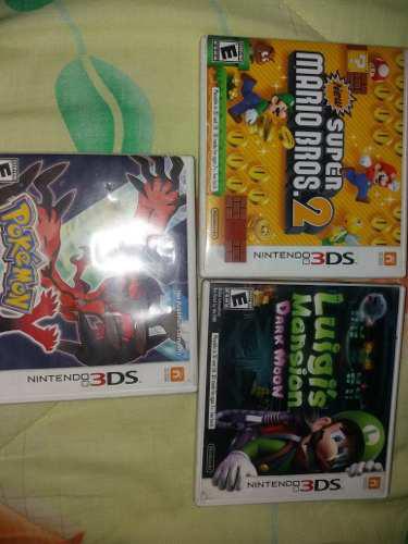 Juegos Para 3ds Luigi's Mansion, Super Mario 2 Y Pokemon Y