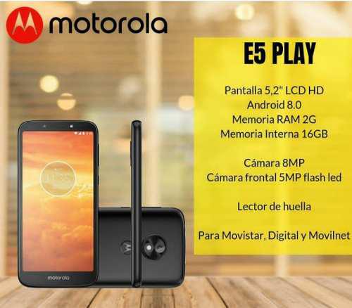 Telefono Celular Motorola E5 Play, Somos Tienda Fisica