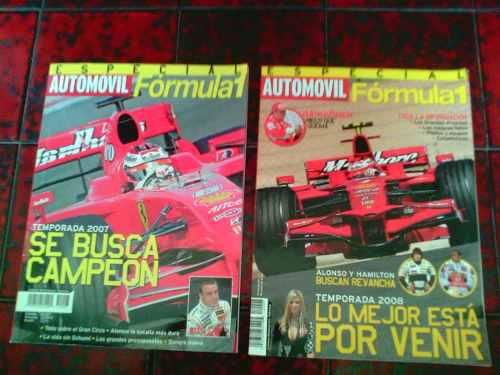 Revistas Especial Formula 1 2007 Y 2008 / Editorial Televisa
